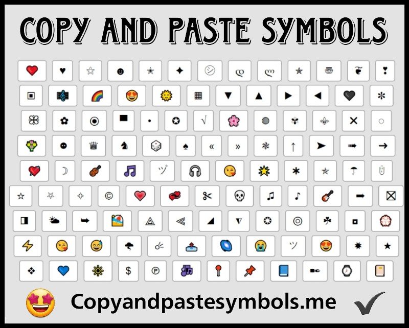 Copy And Paste Symbols : ̗̀ Cool Symbols & Emoji